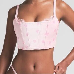 Function & Fringe Edit | SKIMS Velvet Heart Corset Top | Blush Pink